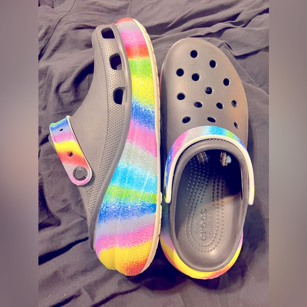 COLORFUL MEGA CRUSH CROCS- W12
